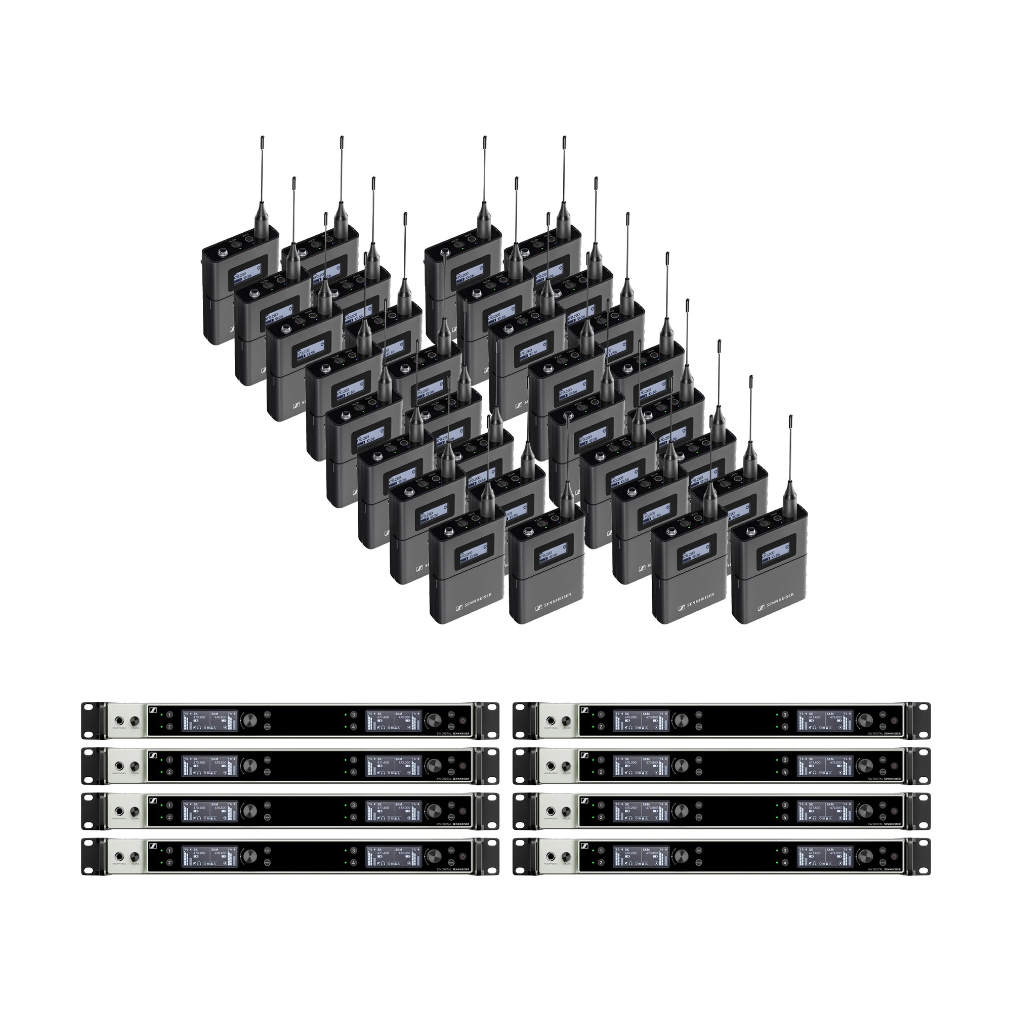 32 Way Sennheiser EW-DX w/ Beltpacks