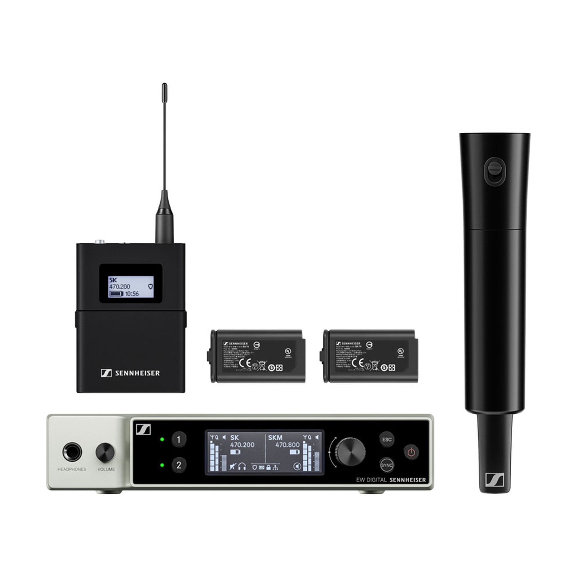 2 Way Sennheiser EW-DX Handheld & Beltpack