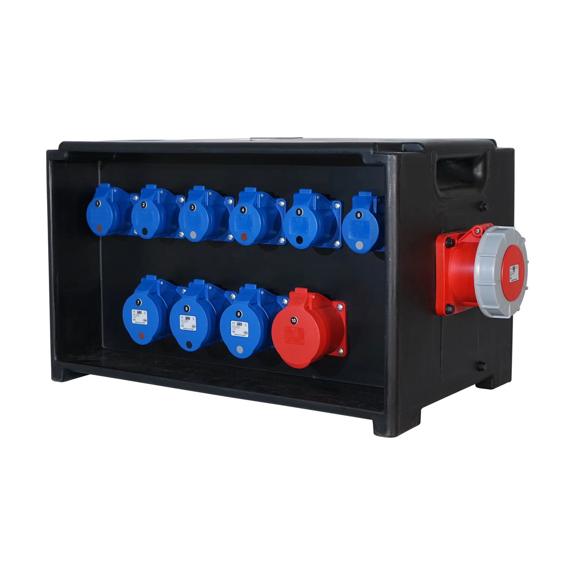 MERZ Distribution Box 63A 3PH In/Thru to 32A/16A